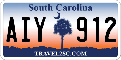 SC license plate AIY912