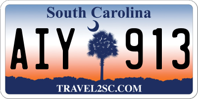 SC license plate AIY913
