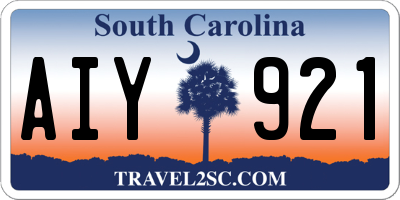SC license plate AIY921