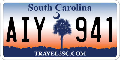 SC license plate AIY941