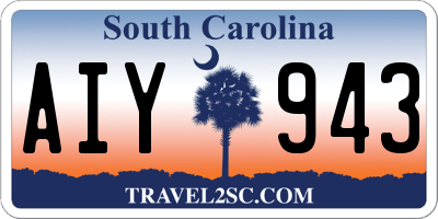 SC license plate AIY943