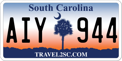 SC license plate AIY944