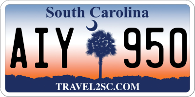 SC license plate AIY950