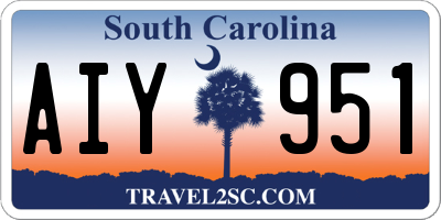 SC license plate AIY951