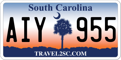 SC license plate AIY955