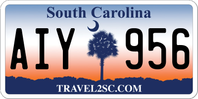 SC license plate AIY956