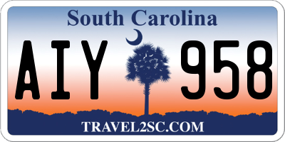 SC license plate AIY958
