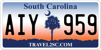 SC license plate AIY959