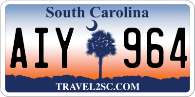 SC license plate AIY964
