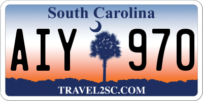 SC license plate AIY970
