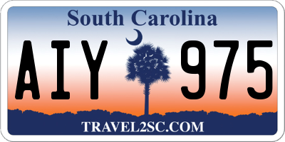 SC license plate AIY975