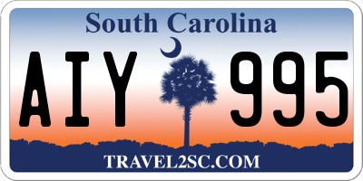 SC license plate AIY995
