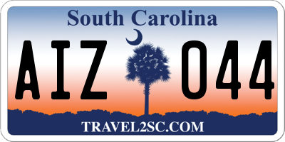 SC license plate AIZ044