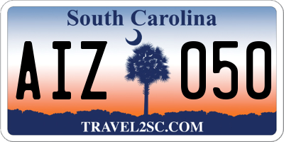 SC license plate AIZ050