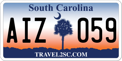 SC license plate AIZ059