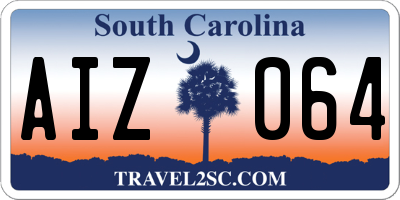 SC license plate AIZ064