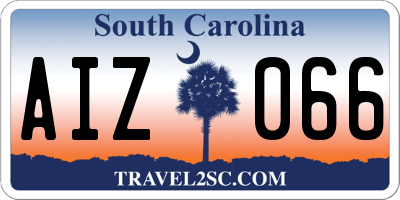 SC license plate AIZ066
