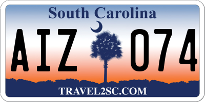 SC license plate AIZ074