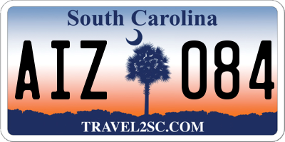 SC license plate AIZ084