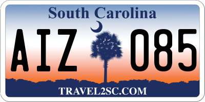 SC license plate AIZ085