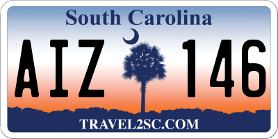 SC license plate AIZ146