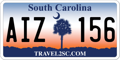 SC license plate AIZ156