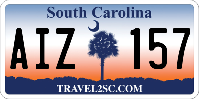 SC license plate AIZ157