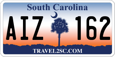 SC license plate AIZ162