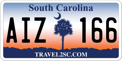 SC license plate AIZ166