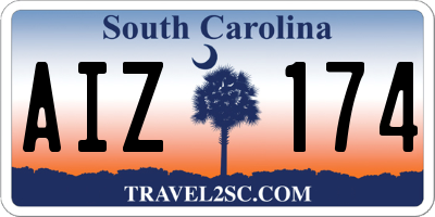 SC license plate AIZ174