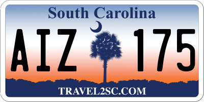 SC license plate AIZ175