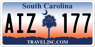 SC license plate AIZ177