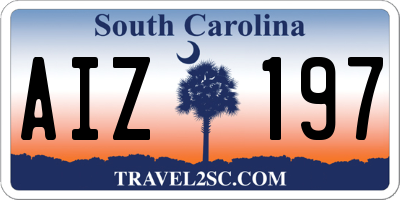 SC license plate AIZ197