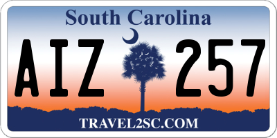 SC license plate AIZ257