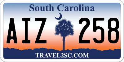 SC license plate AIZ258
