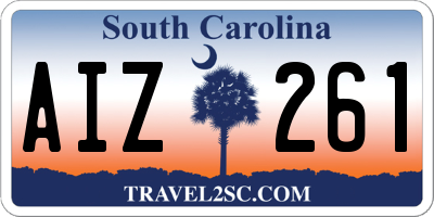 SC license plate AIZ261