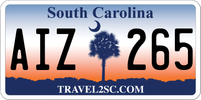 SC license plate AIZ265