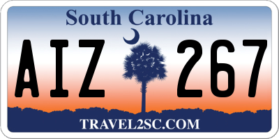 SC license plate AIZ267