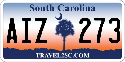 SC license plate AIZ273