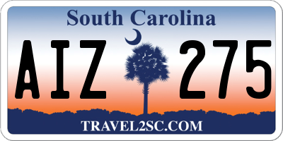 SC license plate AIZ275