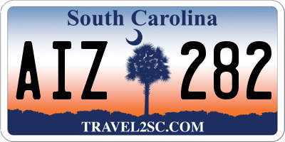 SC license plate AIZ282