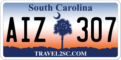 SC license plate AIZ307