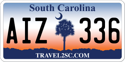 SC license plate AIZ336