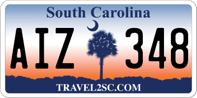 SC license plate AIZ348
