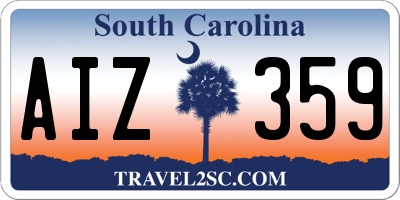 SC license plate AIZ359
