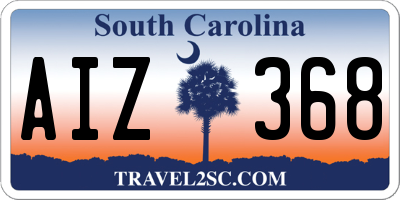SC license plate AIZ368