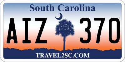 SC license plate AIZ370