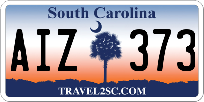 SC license plate AIZ373