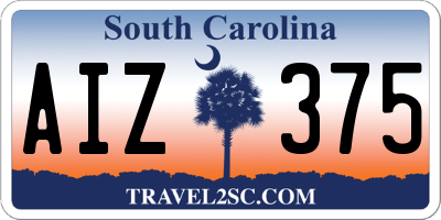 SC license plate AIZ375