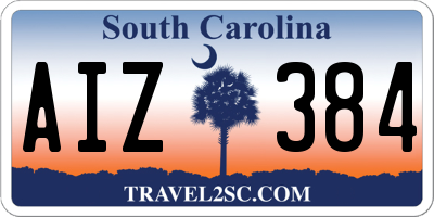 SC license plate AIZ384